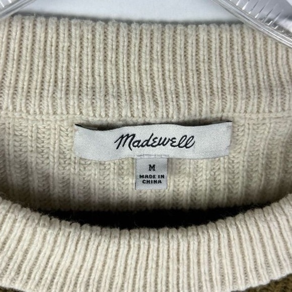 Madewell Patch Pocket Stripe Pullover Sweater M - Picture 9 of 12